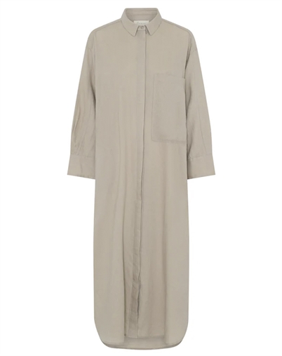 Frau - Lyon Long Linen Kjole - Pure Cashmere